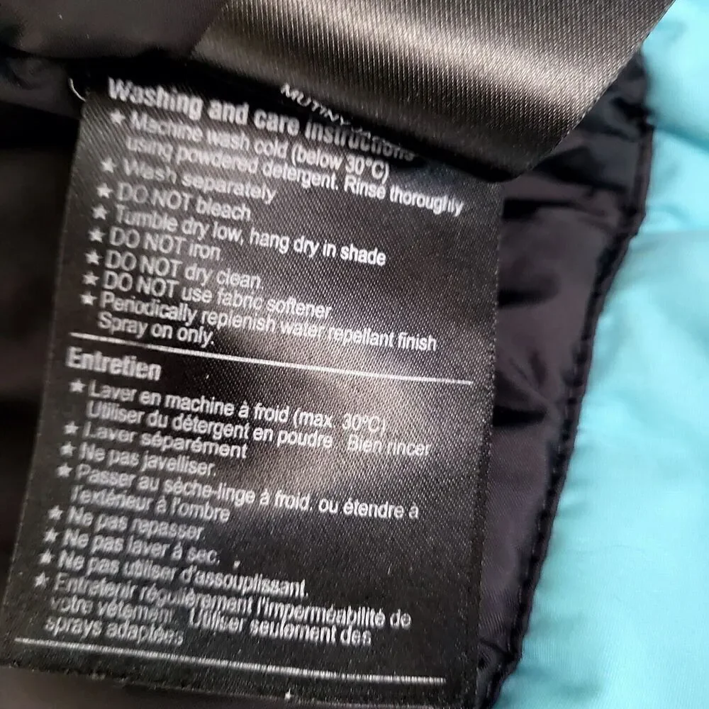 BURTON Mutiny DryRide Insulated Snowboard Jacket Aqua Blue Teen Girl's L